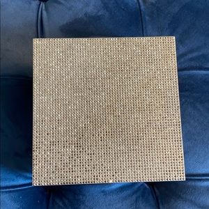 Calvin Klein Collection Pave Crystal Silver Box